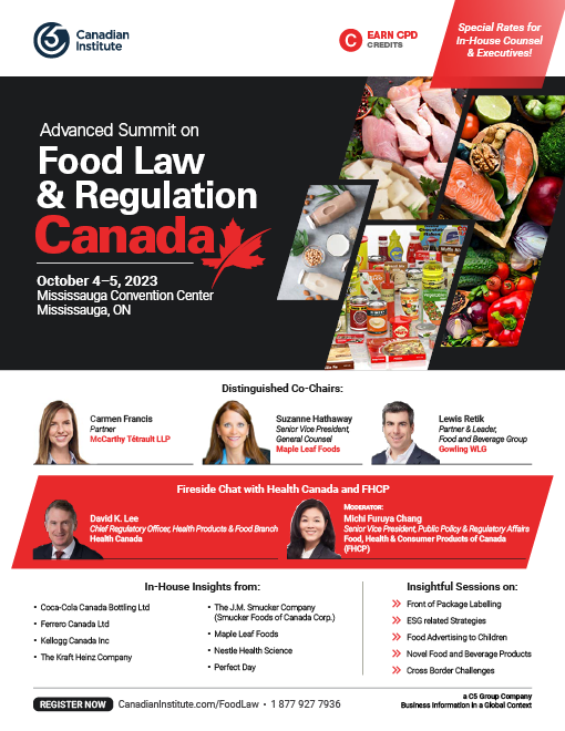 Agenda - Gated - Food Law & Regulation Canada